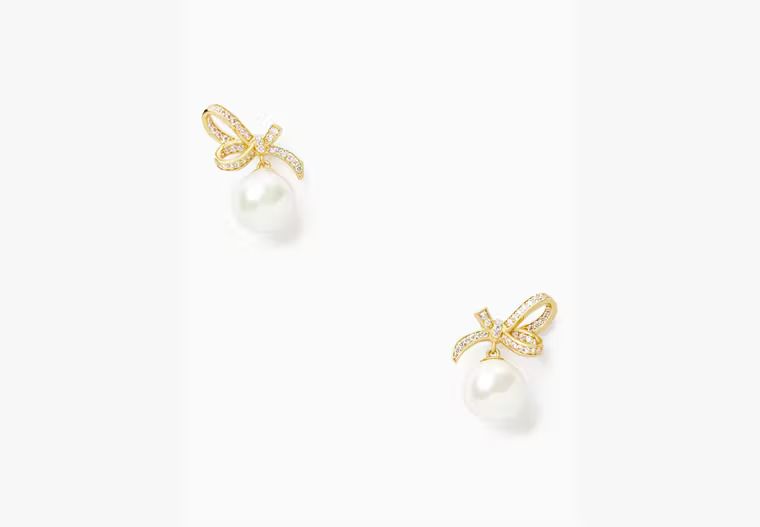All Tied Up Pearl Drop Earrings | Kate Spade Outlet