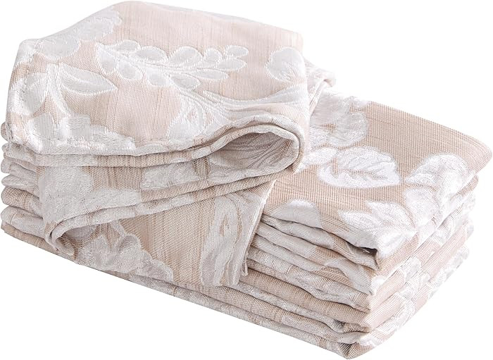 Laura Ashley Annaleigh Tablecloth Jacquard Fabric, Wrinkle Resistant for Dining, Holiday, Party, ... | Amazon (US)