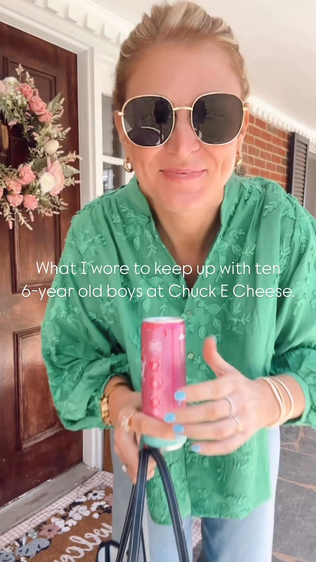 My new favorite blouse! Also have now in pink! In size M. 
Jeans from vestique but linked several similar options too! 


#LTKStyleTip #LTKFindsUnder100 #LTKFindsUnder50