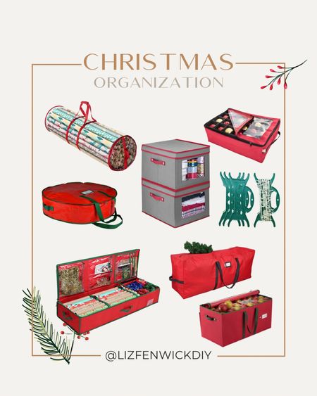 Some Christmas organization options to order now so you have them ready when the decor comes down! 

#LTKhome #LTKSeasonal #LTKHoliday
