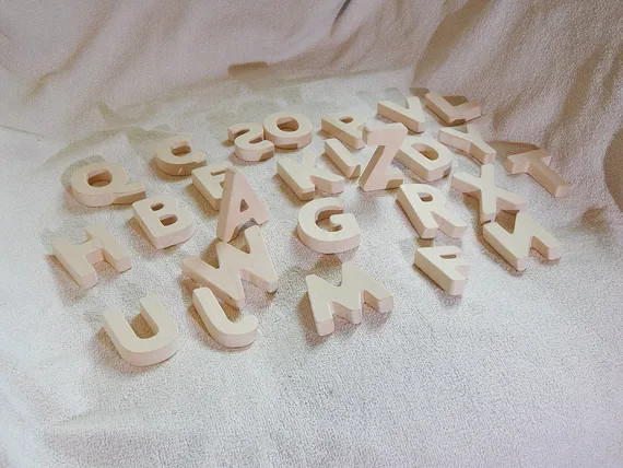 Magnets Wooden alphabet Wood Magnetic English letters ABC | Etsy | Etsy (US)