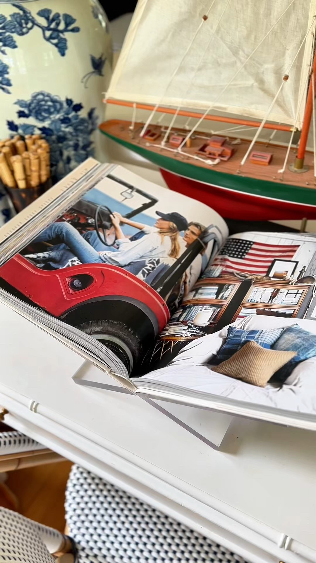 Love this Ralph Lauren book & acrylic stand for a fun way to display your favorite pages 

#LTKSeasonal #LTKHome