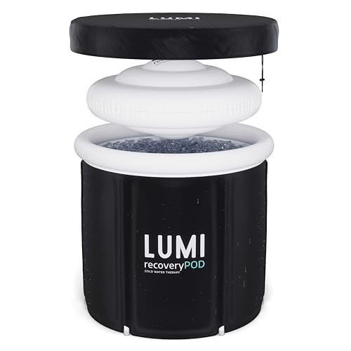 Lumi Therapy Ice Bath Pod | 320 Litre Cold Water Plunge | 3X Thermal Insulated Layers | UFO Insulated Lid | All Weather Cover | Portable Outdoor Ice Bath Pod | The Original Ice Bath in The UK | Amazon (UK)