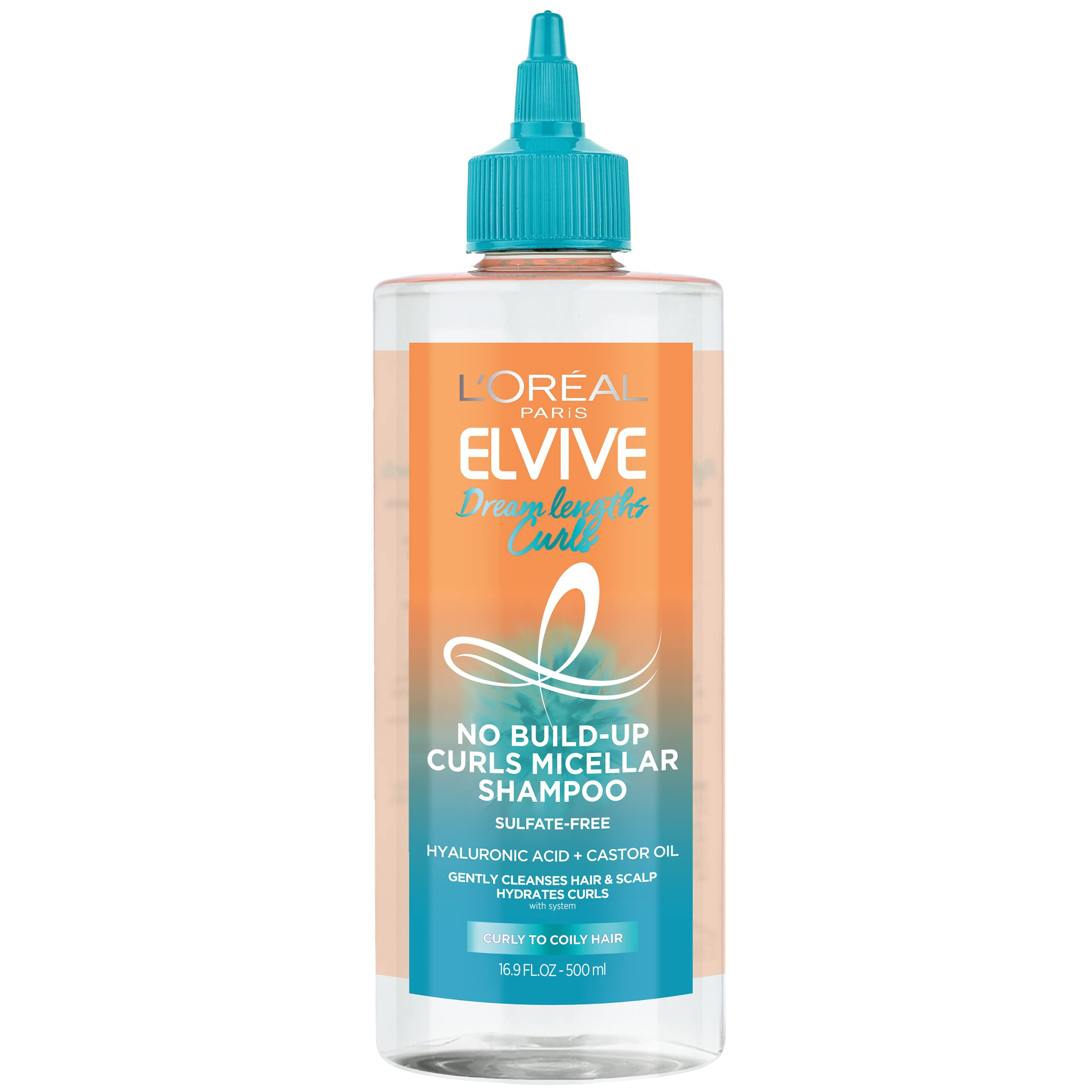 L’Oréal Paris Elvive Dream Lengths Curls No Build-Up Micellar Shampoo, Sulfate-Free, Silicone-... | Amazon (US)