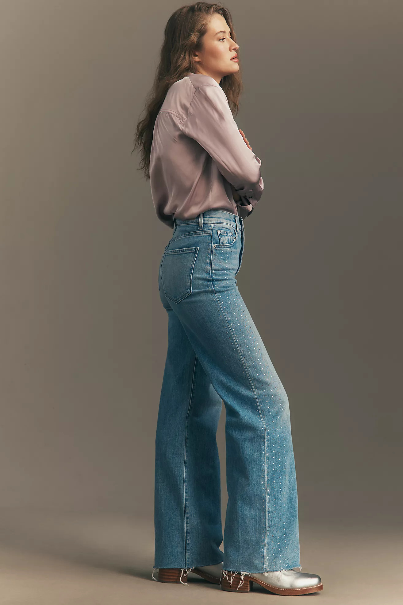 LE JEAN Column High Rise Wide Leg Jeans | Anthropologie (US)