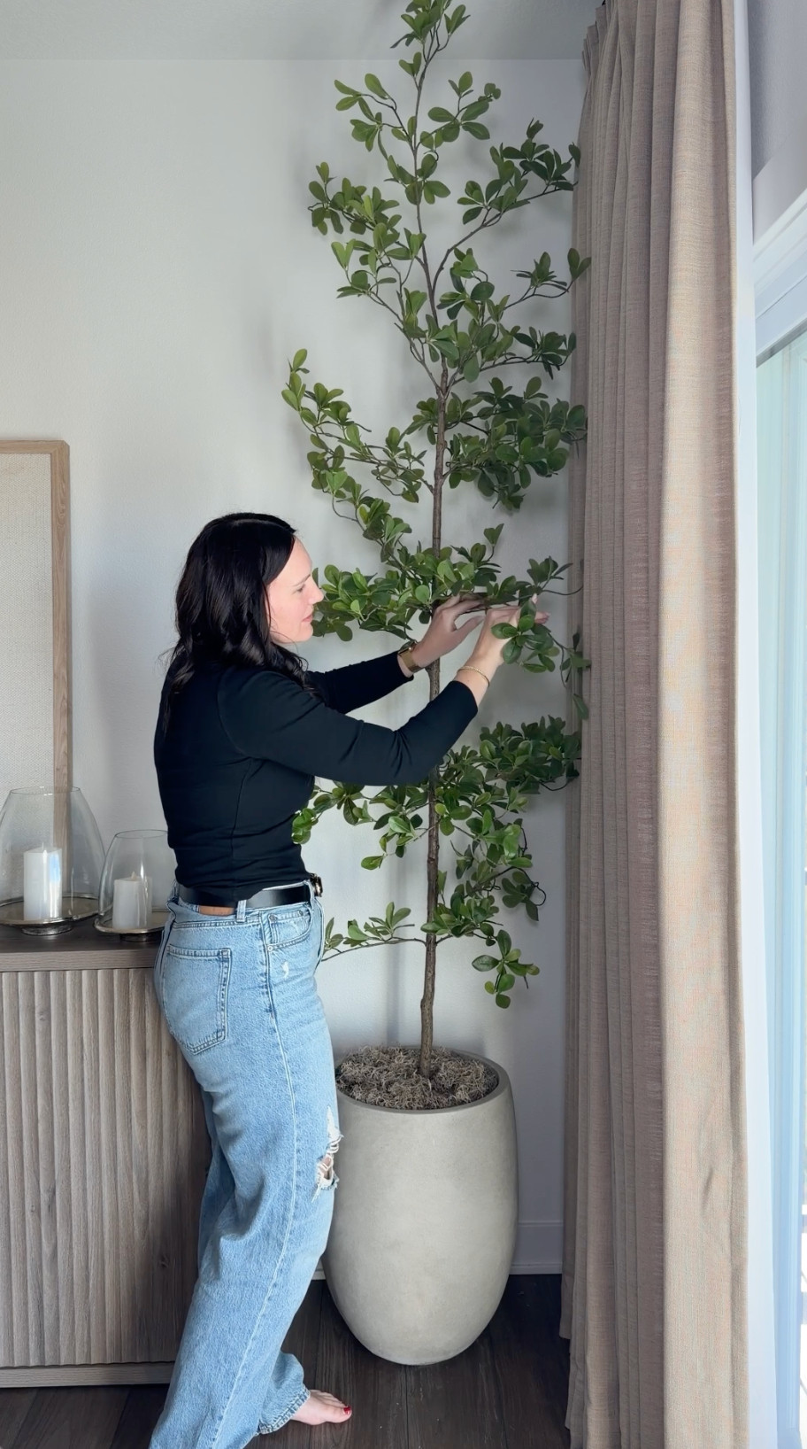 My tree and plant light create the perfect cozy corner with soft, warm lighting that instantly elevates the space. 

 #LTKHome