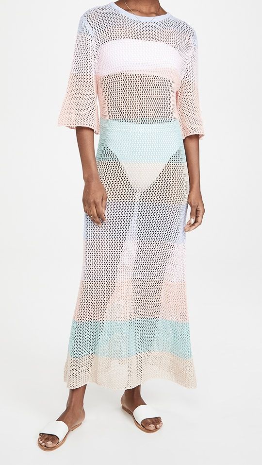 Rainbow Crochet Maxi Dress | Shopbop