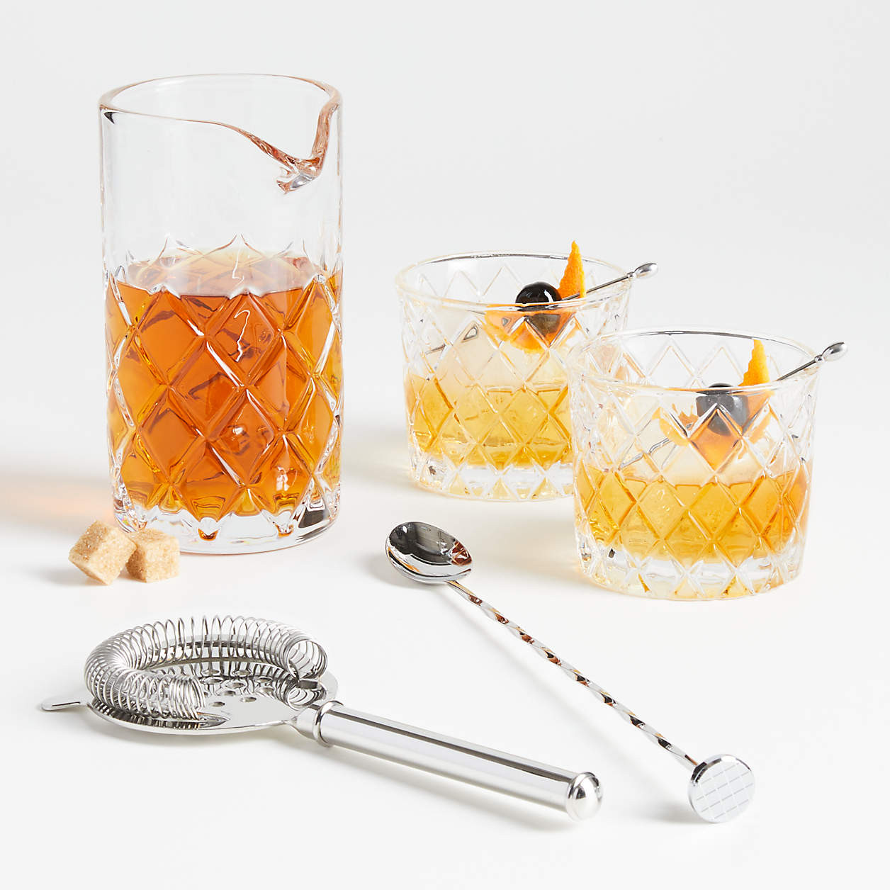 Old-Fashioned Cocktail Set + Reviews | Crate & Barrel | Crate & Barrel