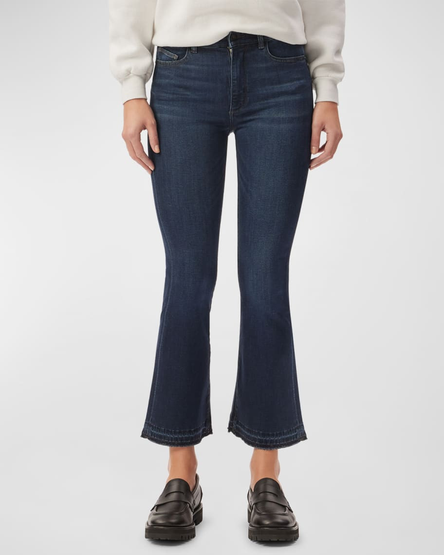 Bridget Bootcut High Rise Instasculpt Crop Jeans | Neiman Marcus