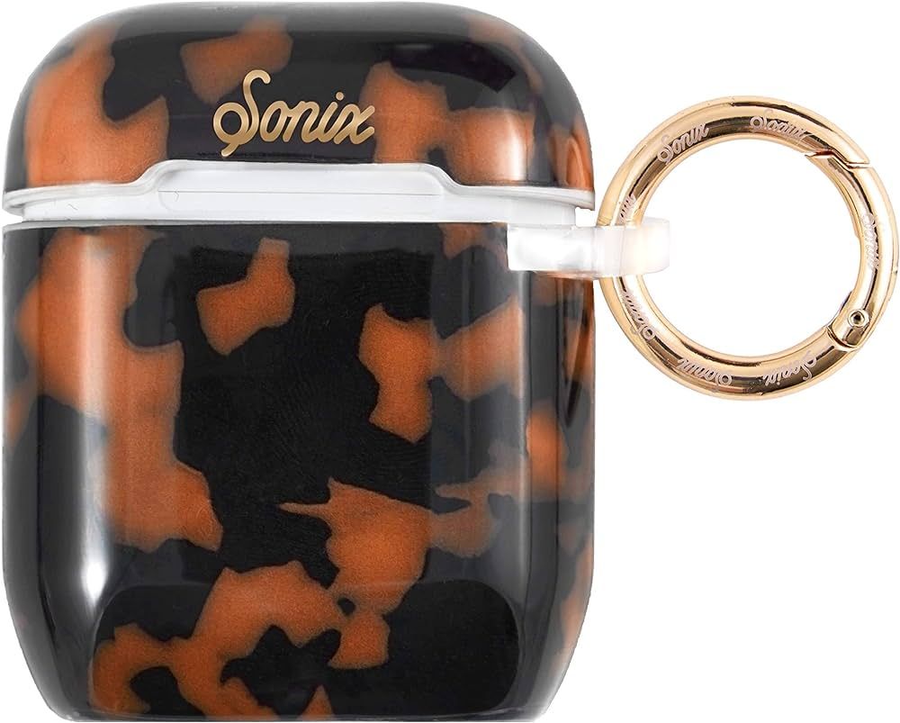 Sonix Brown Tort Case for Airpod Gen 1 / Gen 2 [Hard Cover] Protective Tortoise Shell Leopard Cas... | Amazon (US)