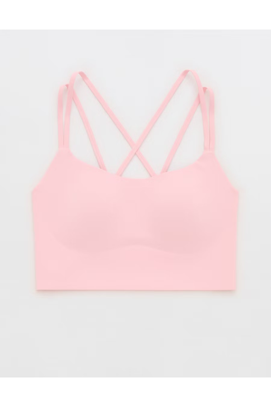 OFFLINE By Aerie Real Me Hold Up! Strappy Sports Bra Women's Club Pink L DD | Aerie