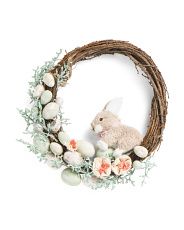 15in Easter Wreath With Bunny | TJ Maxx