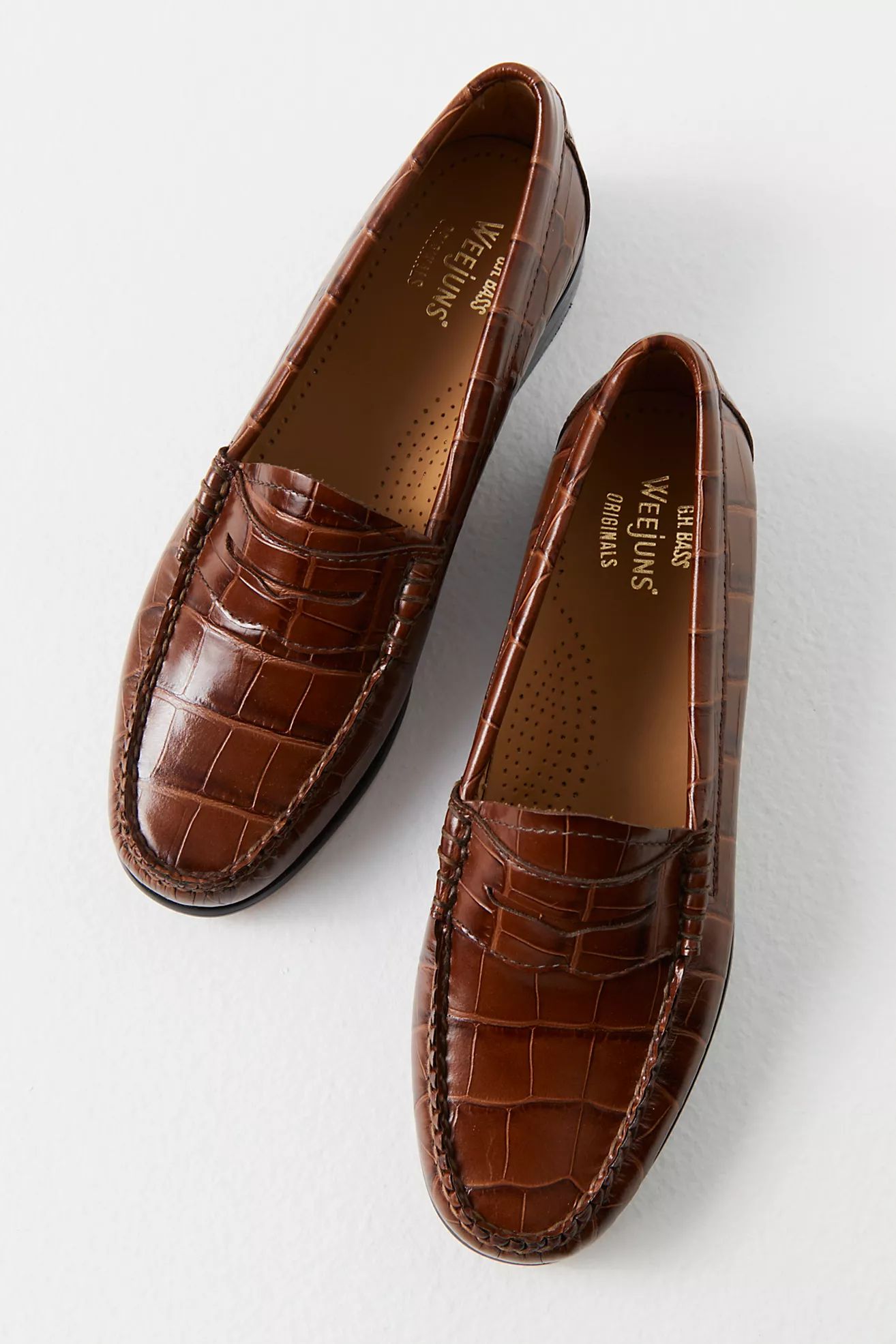 G.H. Bass Whitney Croc Loafers | Free People (Global - UK&FR Excluded)