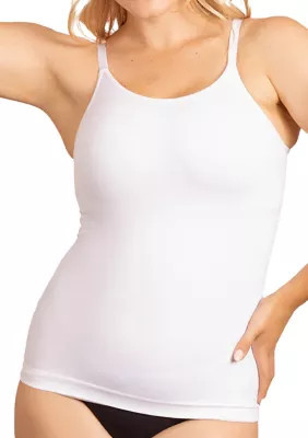 Shapermint Essentials Women's All Day Every Day Scoop Neck Cami, White, Medium | Belk