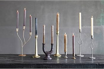 Creative Co-Op Stoneware Taper Holder | Amazon (US)