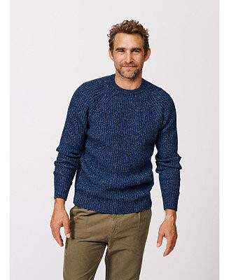 Men's Ray Fisherman Rib Crew Neck Sweater | Macy's