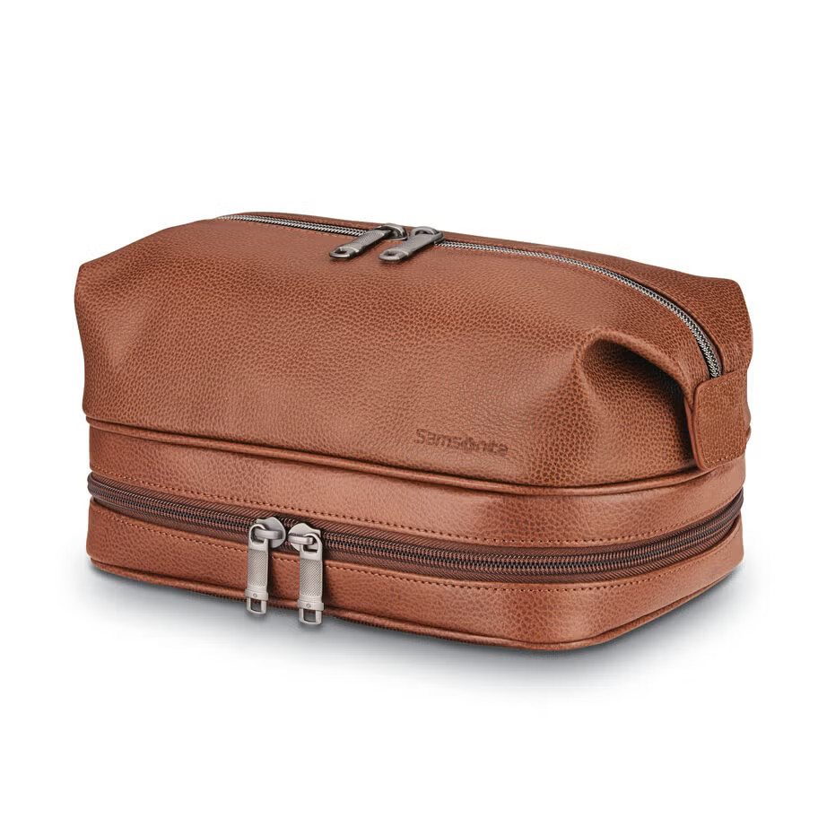 Classic Leather Zip Bottom Travel Kit | Samsonite