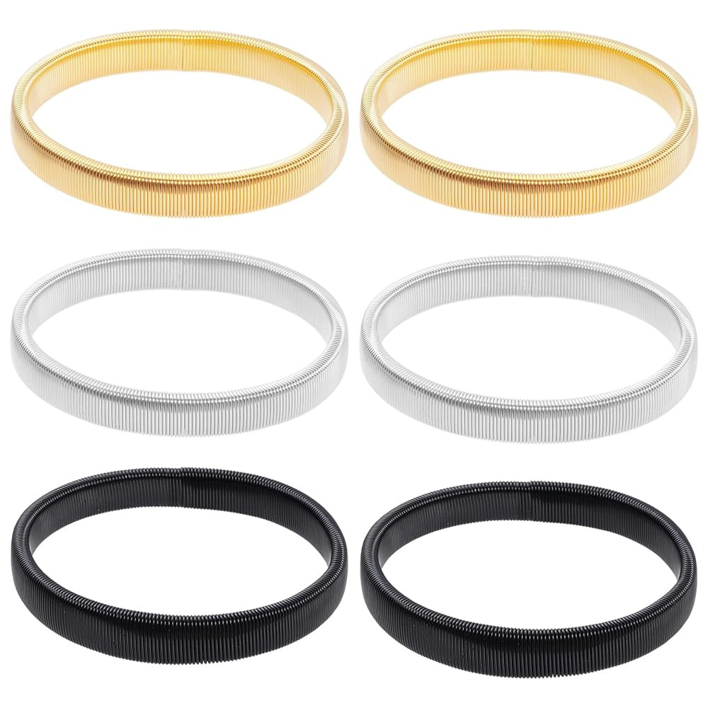 SUMERSHA 6 Pieces Shirt Sleeve Holders Stretchy Metal Armbands Anti-Slip Garters Fixing Long Slee... | Amazon (US)