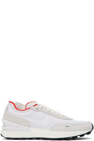 Nike - White & Beige Waffle One Vintage Sneakers | SSENSE