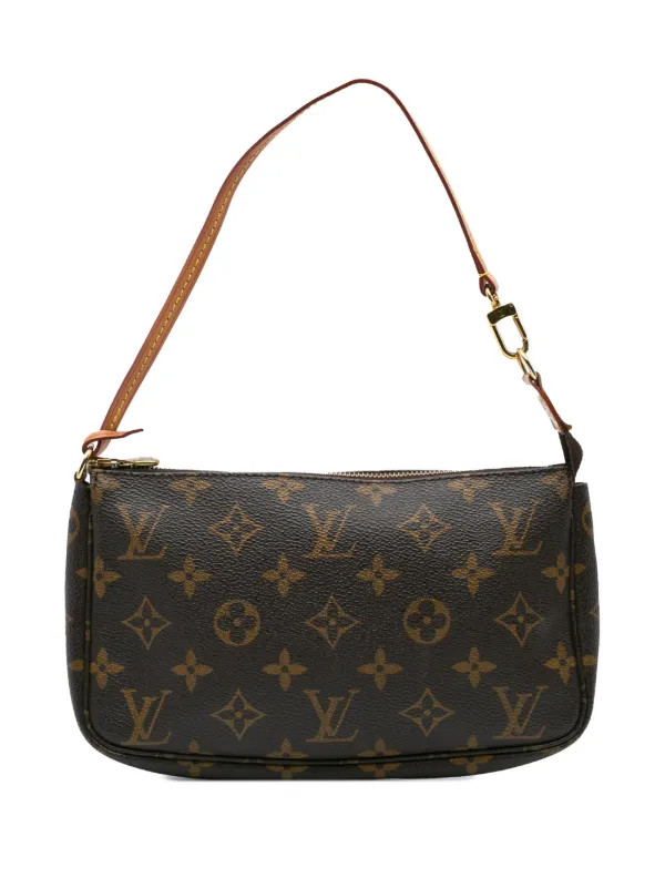 Louis Vuitton Pre-Owned 1999 Monogram Pochette Accessoires Shoulder Bag | Brown | FARFETCH AU | Farfetch Global