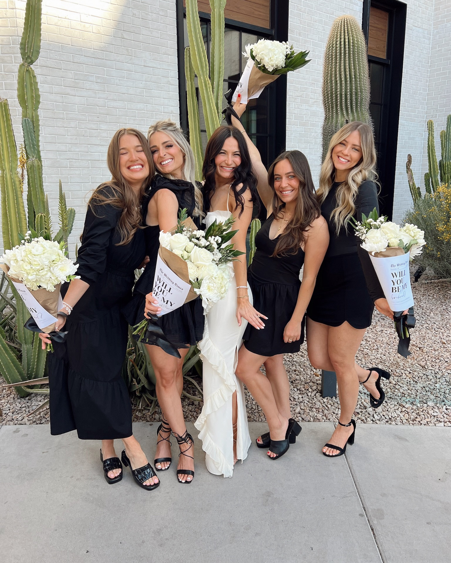 Tying The Knot bridesmaid proposal 
🤍🖤💍

#LTKBeauty #LTKWedding #LTKStyleTip