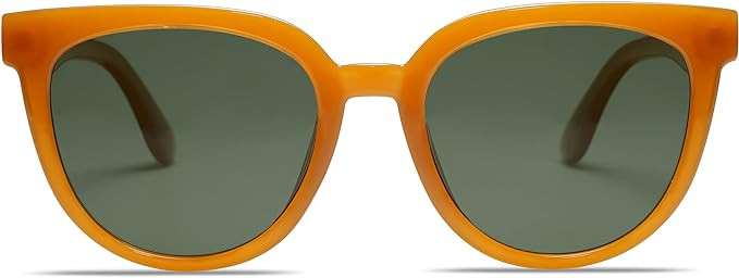 SOJOS Trendy Cat Eye Round Polarized Sunglasses for Women Fashion UV Protection Sunnies Sunglasse... | Amazon (US)