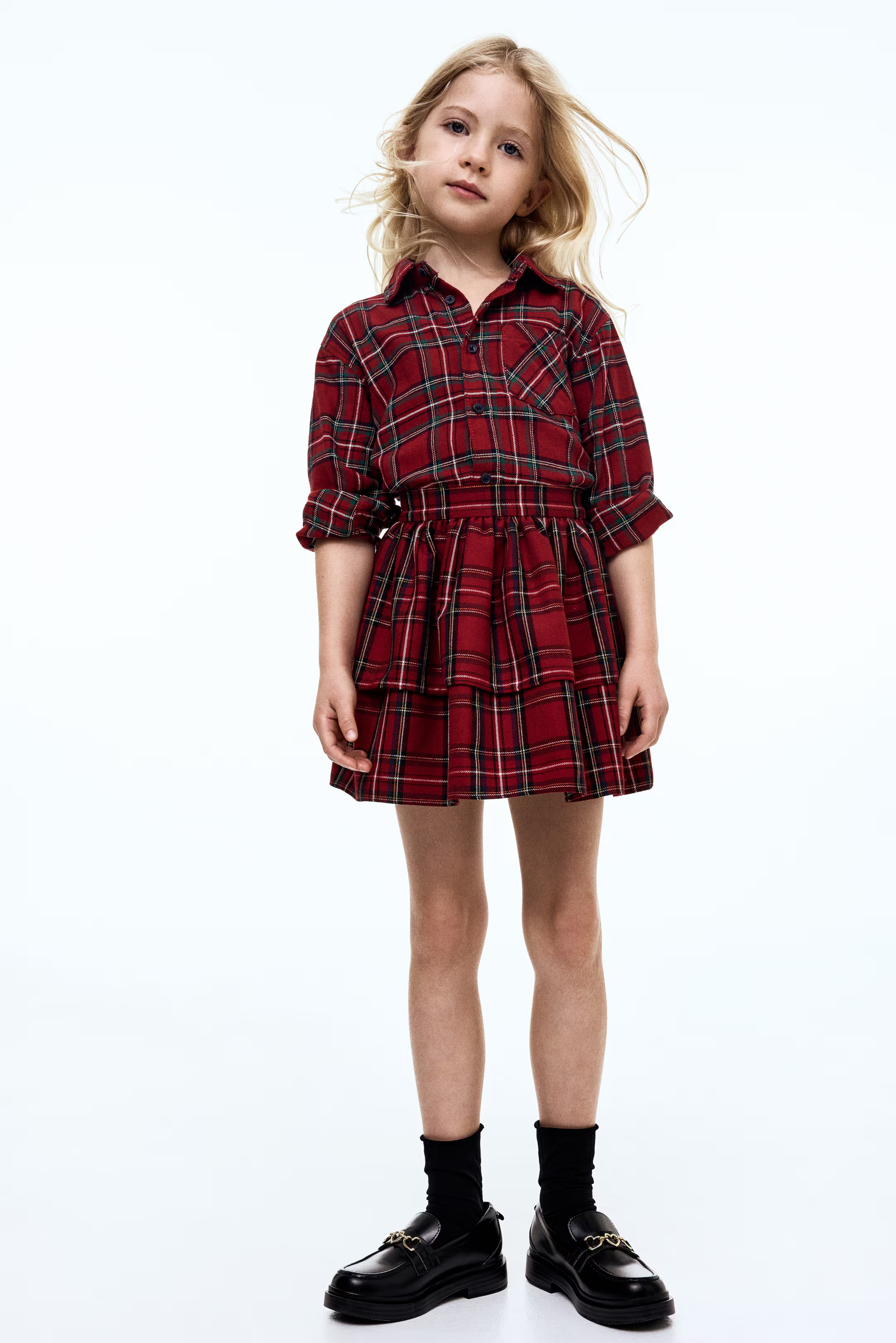 Tiered Twill Skirt | H&M (US + CA)