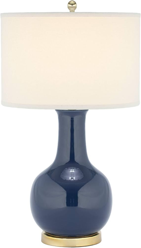 SAFAVIEH Lighting Collection Paris Modern Royal Blue Ceramic 28-inch Bedroom Living Room Home Off... | Amazon (US)