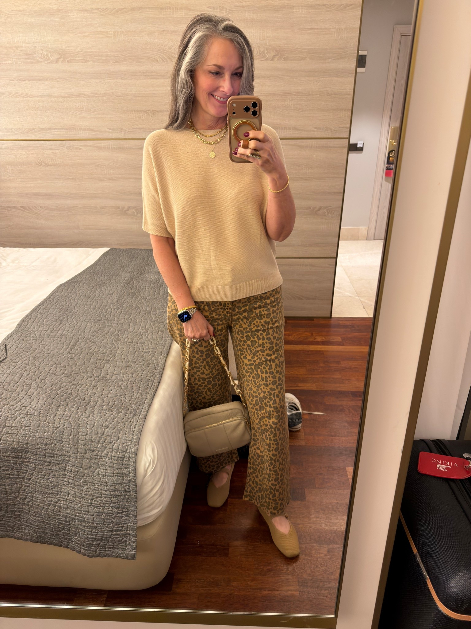 Night time look out in Madrid, Spain! Quince sweater is so versatile in a size small. American Eagle leopard Stovepipe jeans. Vivaia Mary Jane are easy for dinner walking. Size up 1/2 size! 



#LTKOver40 #LTKTravel #LTKStyleTip