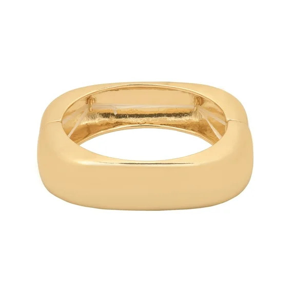 Time and Tru Women's Gold Tone Modern Bangle Stretch Bracelet - Walmart.com | Walmart (US)