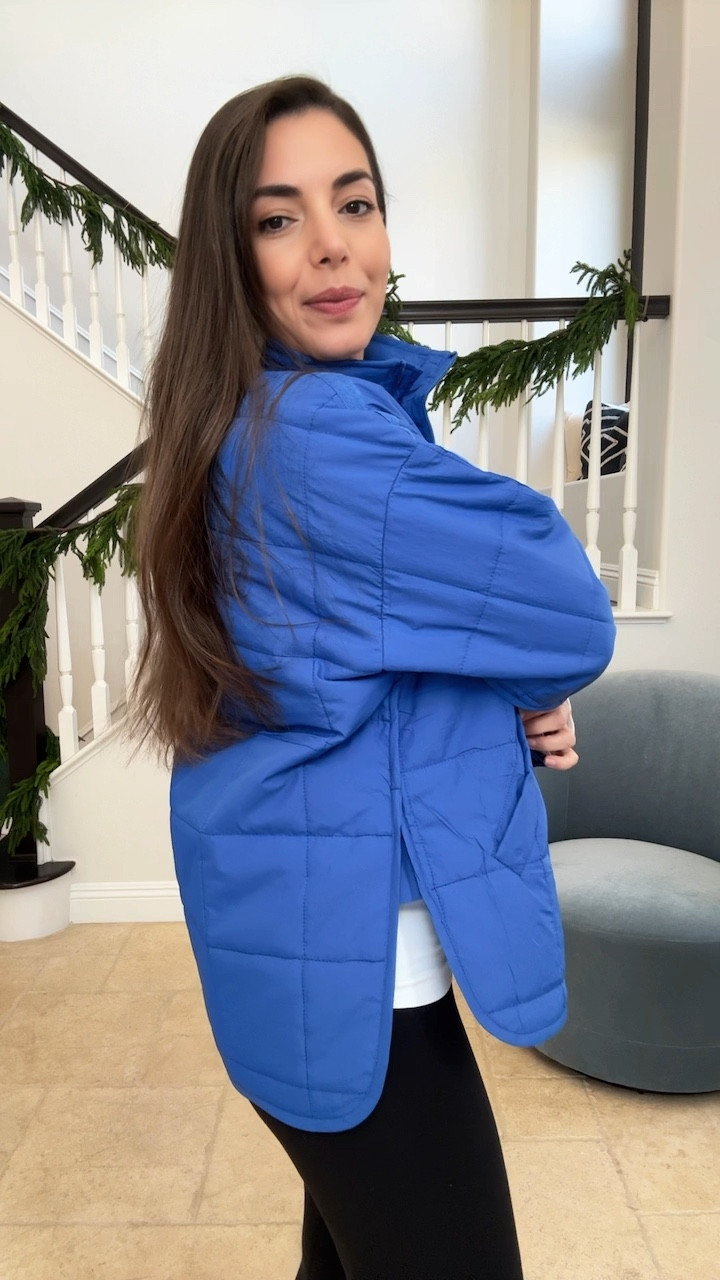 FP dupe. I absolutely love this jacket. It’s perfect for fall, lightweight & cozy. Especially love the blue 🧿

#LTKActive #LTKOver40 #LTKVideo