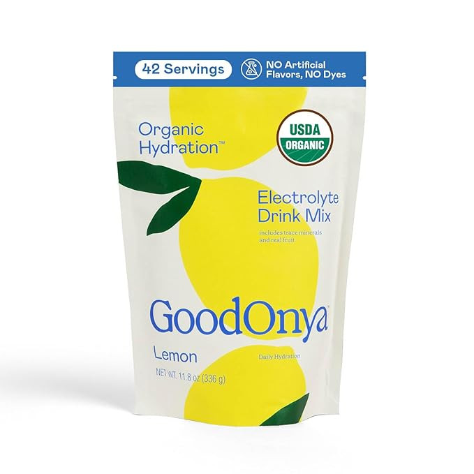 GOODONYA Organic Hydration Electrolyte Drink Mix, Certified Organic Hydration Powder, Non-GMO, Bi... | Amazon (US)