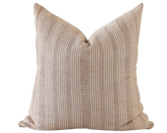 Hmong Throw Pillow Brown Stripe Pillow Cover Chiangmai - Etsy | Etsy (US)