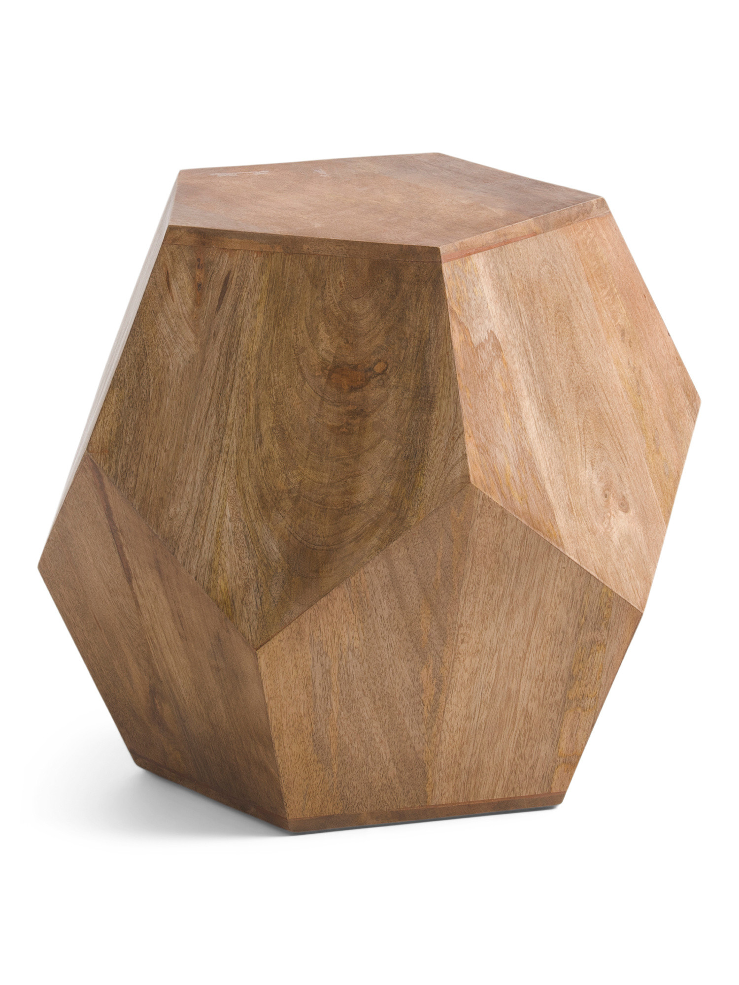 Wooden Hexagonal Shape Side Table | Marshalls
