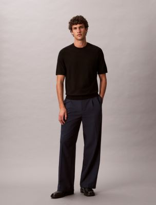 Pleated Wide Leg Trouser | Calvin Klein | Calvin Klein (US)