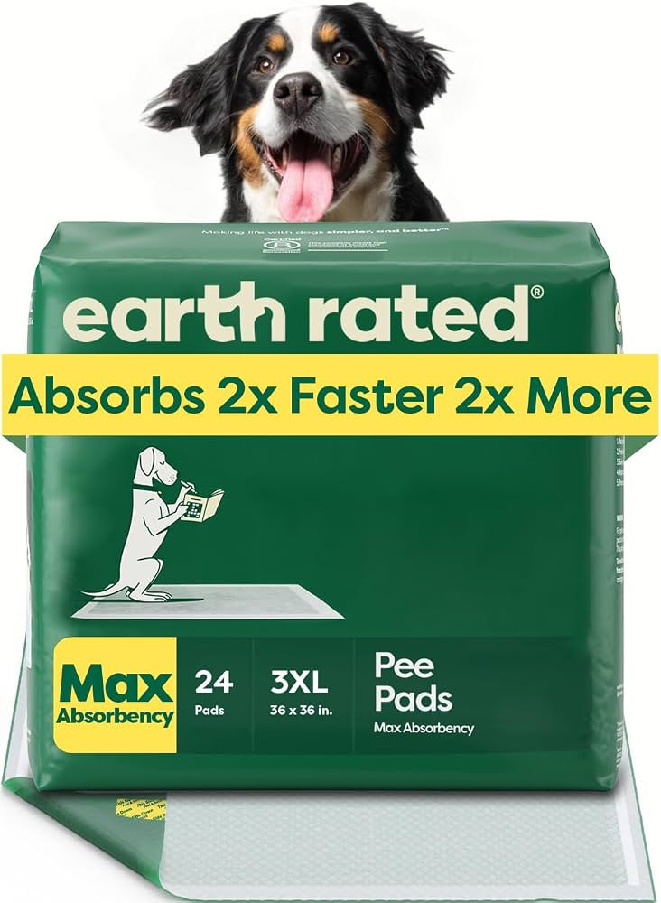 Earth Rated Max Absorbency Puppy Pee Pads for Dogs Absorbs 2X Faster & 2X More, Leak-Proof, Odor ... | Amazon (US)