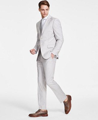 DKNY Men's Modern-Fit Natural Neat Suit Separates - Macy's | Macy's