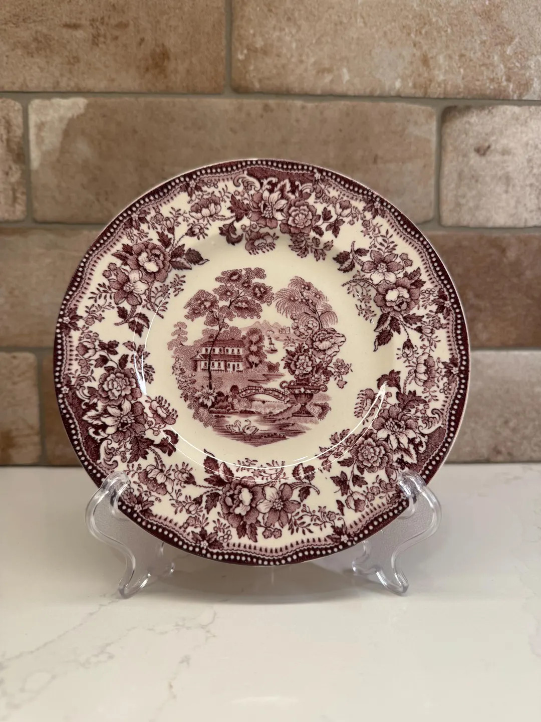 Tonquin Royal Staffordshire Dinnerware by Clarice Cliff Purple Transferware Bread and Butter Plat... | Etsy (US)