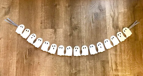 Ghost Garland // Ghost Banner // Halloween Garland // - Etsy | Etsy (US)