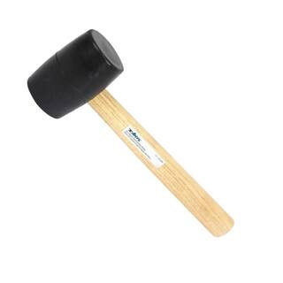 16 oz. Black Head Rubber Mallet | The Home Depot