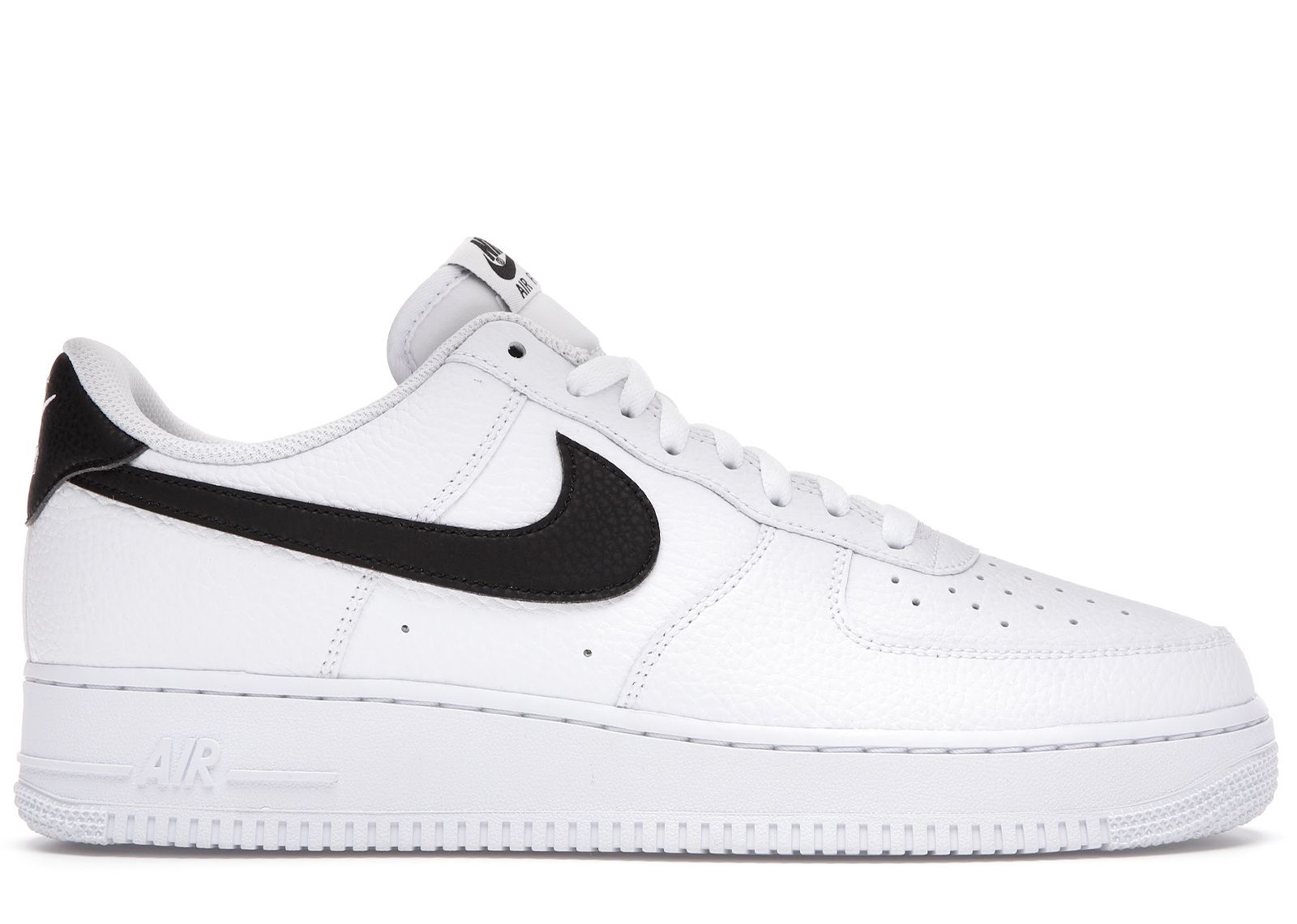 Nike Air Force 1 '07 White Black Pebbled Leather | StockX