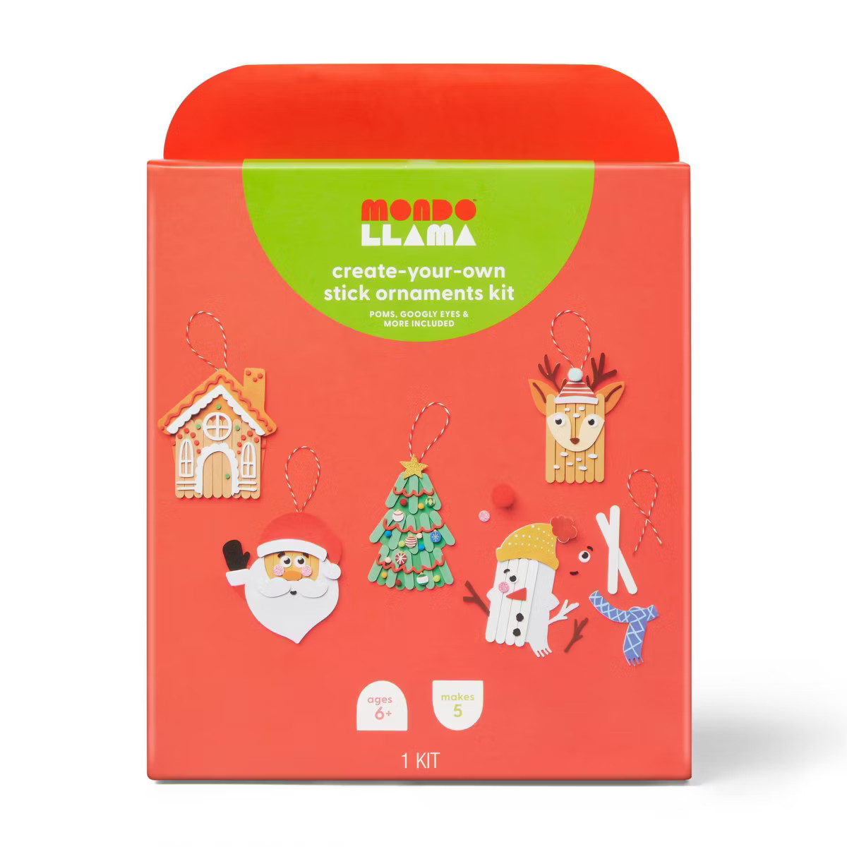 Christmas Craft Stick Character Kit - Mondo Llama™ | Target