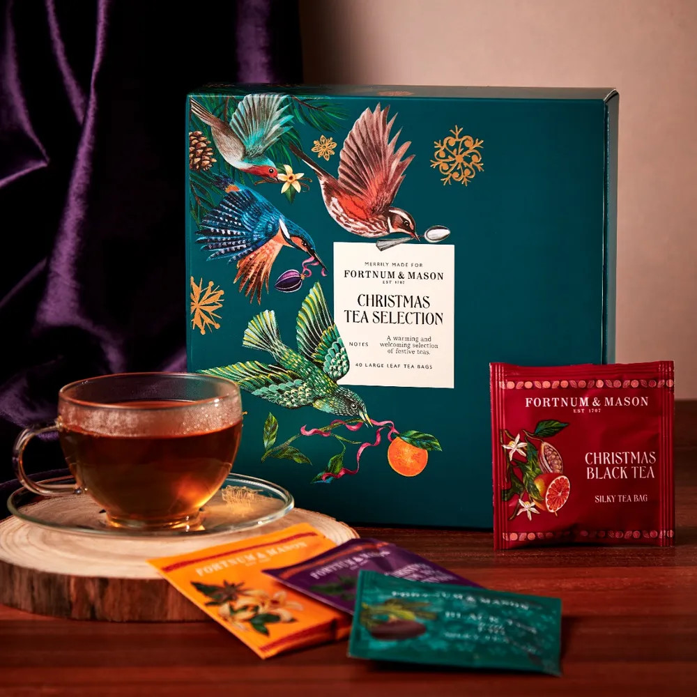 Christmas Tea Selection, 40 Silky Tea Bags, 95g | Fortnum & Mason