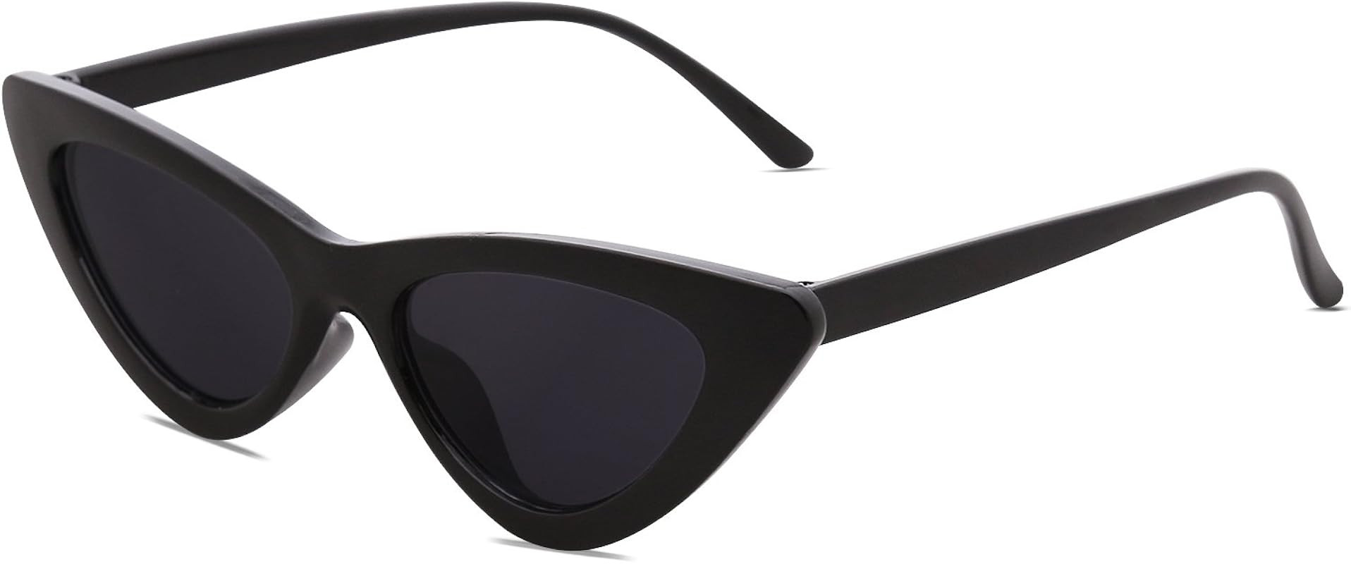 SOJOS Retro Vintage Narrow Cat Eye Sunglasses for Women Clout Goggles Plastic Frame Cardi B SJ204... | Amazon (US)