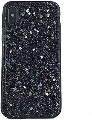 NCX tech iPhone X and iPhone Xs Case, Shockproof Anti-Scratch Hybrid Protective Cover with Glitte... | Amazon (US)