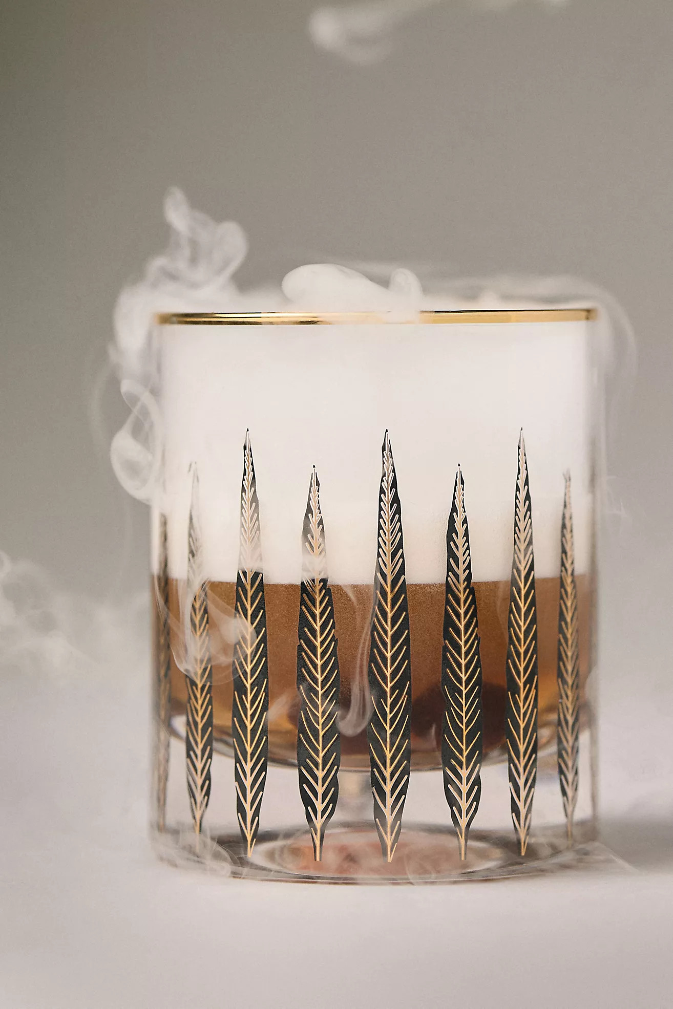 Catherine Martin Midnight Creatures Decaled Double Old Fashioned Glass | Anthropologie (US)