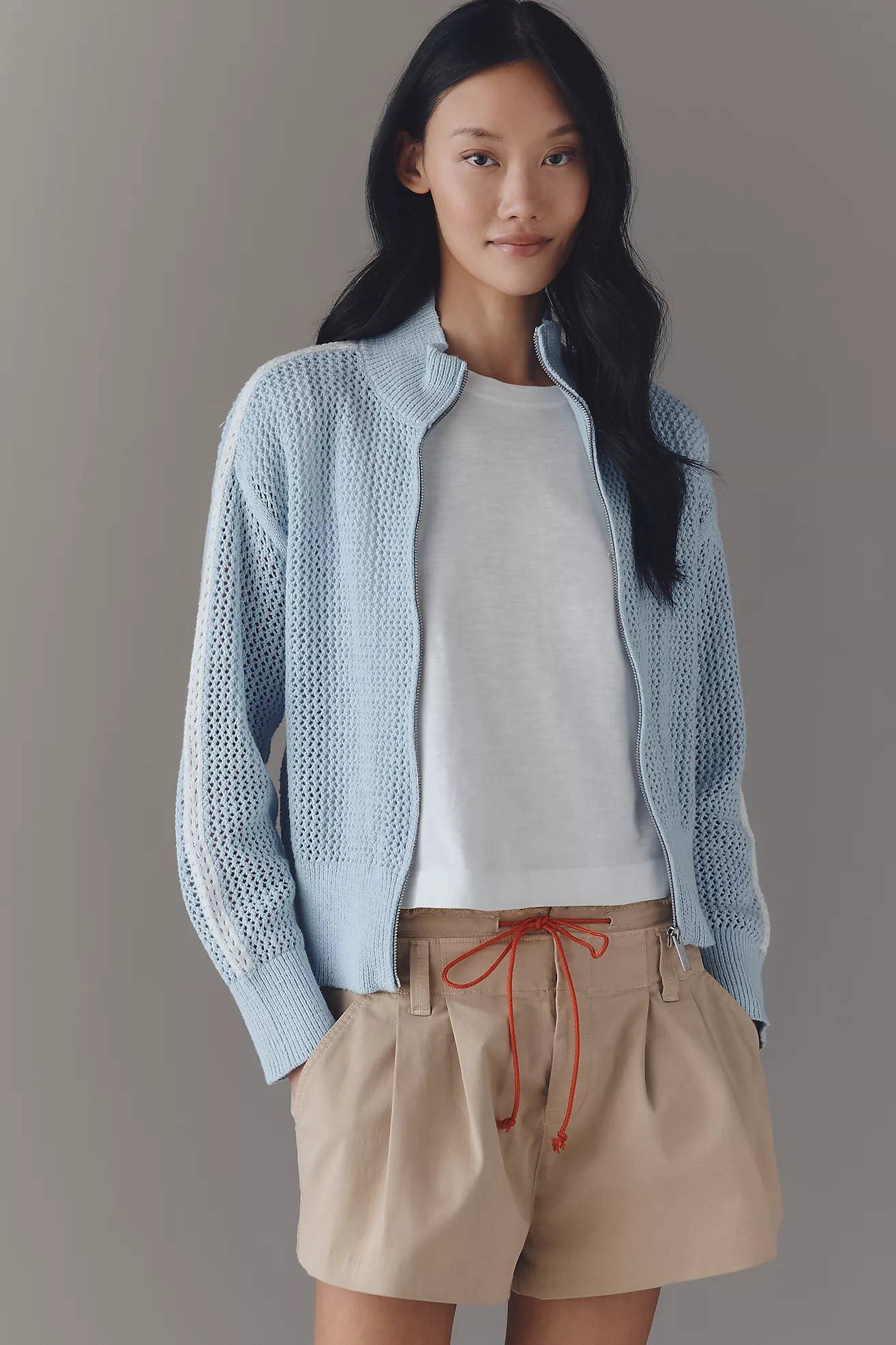 Sanctuary Open-Knit Track Jacket | Anthropologie (US)