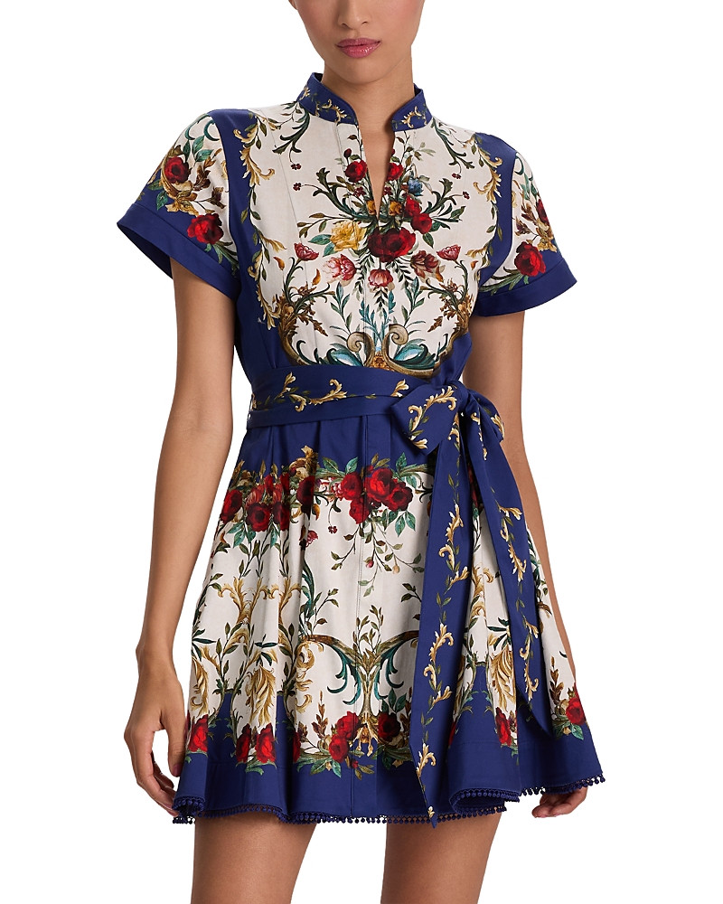 Alice and Olivia Lucy Short Sleeve Mini Shirtdress | Bloomingdale's (US)