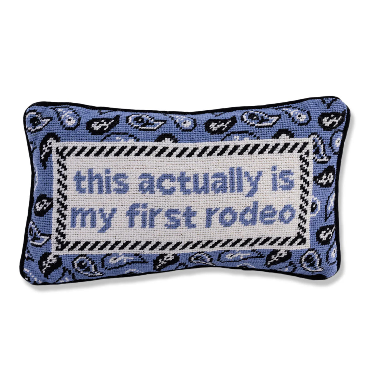 First Rodeo Needlepoint Pillow | Larroude