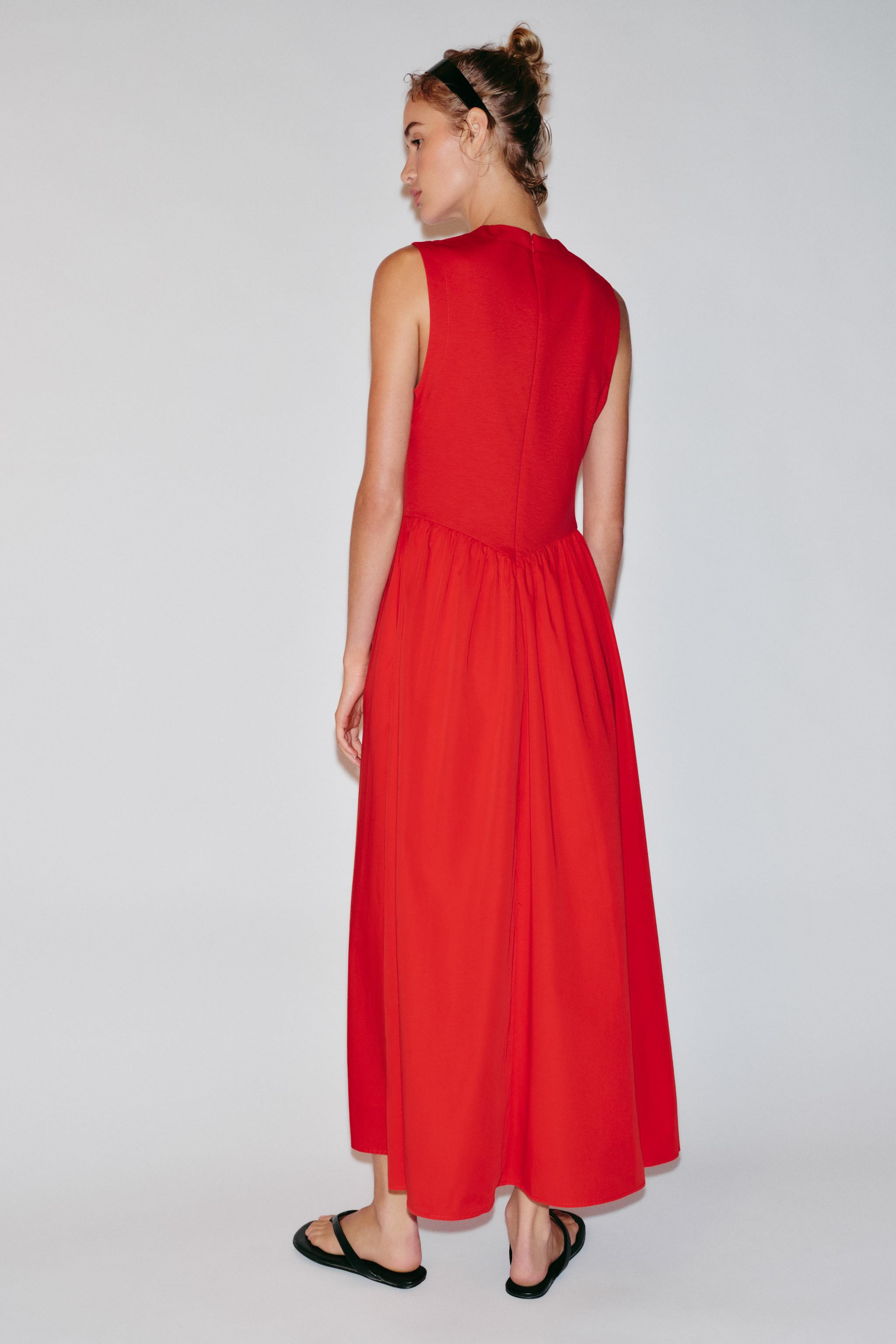 COMBINED MIDI DRESS | Zara UK